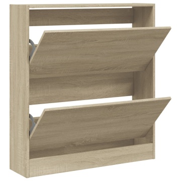 Pantofar, stejar sonoma, 80x21x87,5 cm, lemn compozit - Img 2