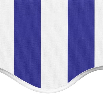 Pânză de rezervă copertină, albastru și alb, 4x3,5 m - Img 6
