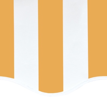 Pânză de rezervă copertină, galben și alb, 5x3,5 m - Img 6