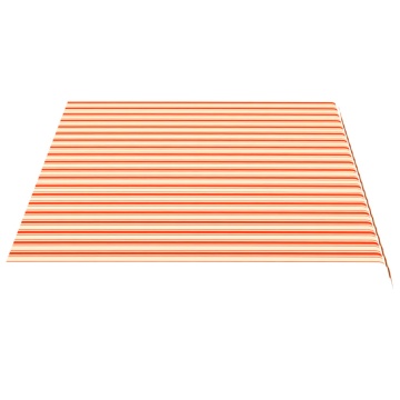 Pânză de rezervă copertină, galben și portocaliu, 4,5x3 m - Img 4