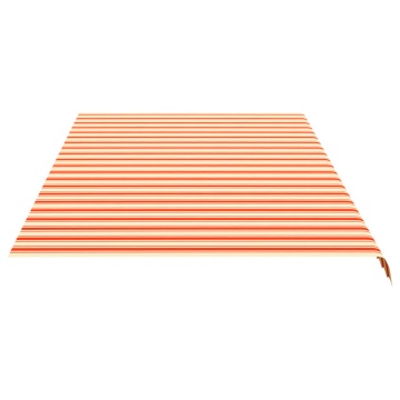 Pânză de rezervă copertină, galben și portocaliu, 6x3 m - Img 4