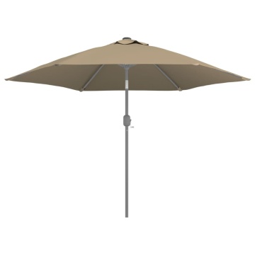 Pânză de schimb umbrelă de soare de exterior gri taupe 300 cm - Img 4