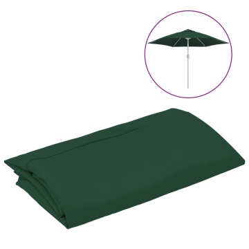 Pânză de schimb umbrelă de soare de grădină, verde, 300 cm - Img 2