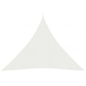 Pânză parasolar, alb, 4,5x4,5x4,5 m, HDPE, 160 g/m² - Img 1
