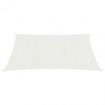 Pânză parasolar, alb, 5 x 7 m, HDPE, 160 g/m² - Img 2