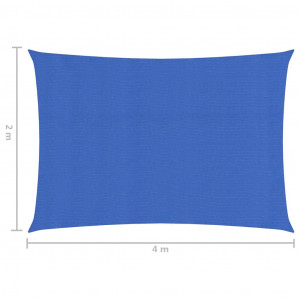 Pânză parasolar, albastru, 2x4 m, HDPE, 160 g/m² - Img 5