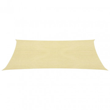 Pânză parasolar, bej, 2,5x4 m, HDPE, 160 g/m² - Img 2