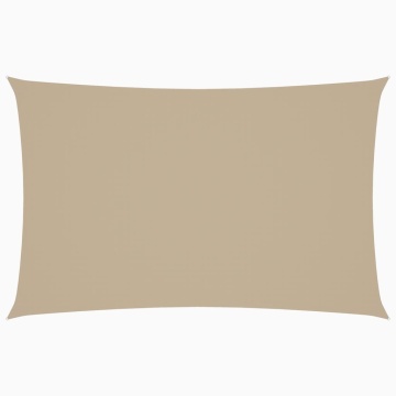 Pânză parasolar, bej, 2x4,5 m, țesătură oxford, dreptunghiular - Img 2