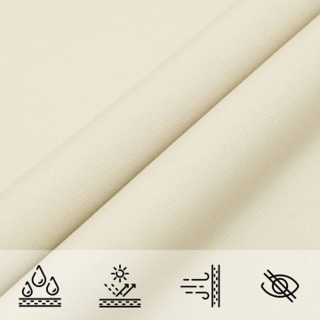 Pânză parasolar, crem, 2x2,5 m, țesătură oxford, dreptunghiular - Img 7