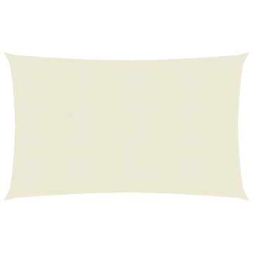 Pânză parasolar, crem, 3,5x5 m, HDPE, 160 g/m² - Img 1