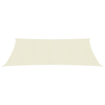Pânză parasolar, crem, 3,5x5 m, HDPE, 160 g/m² - Img 2