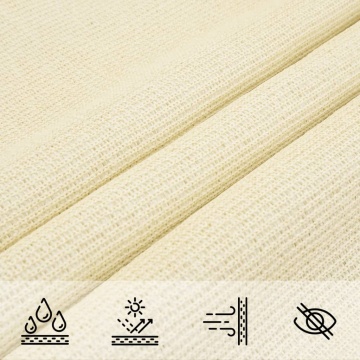 Pânză parasolar din HDPE pătrată, 2 x 2 m, crem - Img 6