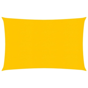 Pânză parasolar, galben dreptunghiular 4x5 m, HDPE, 160 g/m² - Img 1