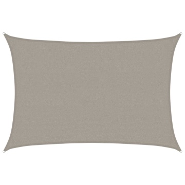 Pânză parasolar gri deschis dreptunghiular 2,5x4m HDPE 160 g/m² - Img 2