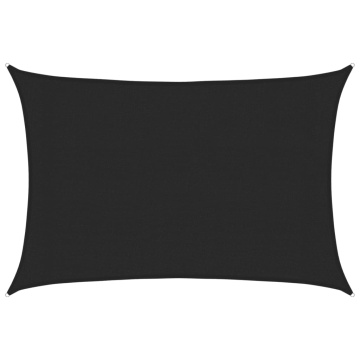 Pânză parasolar, negru, 3x4 m, HDPE, 160 g/m² - Img 2