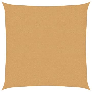 Pânză parasolar, nisipiu, 3x3 m, pătrat, 160 g/m², HDPE - Img 2