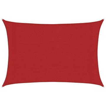 Pânză parasolar, roșu, 3x5 m, HDPE, 160 g/m² - Img 2