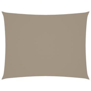 Pânză parasolar, taupe, 4x5 m, țesătură oxford, dreptunghiular - Img 2