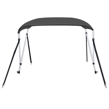Parasolar barcă Bimini cu 2 arcuri, antracit, 180x150x110 cm - Img 8