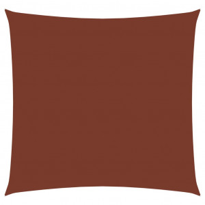 Parasolar, cărămiziu, 4,5x4,5 m, țesătură oxford, pătrat - Img 1