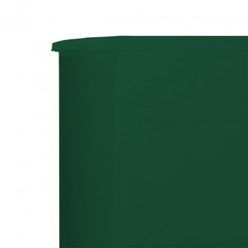 Paravan anti-vânt cu 3 panouri, verde, 400 x 160 cm, textil - Img 6