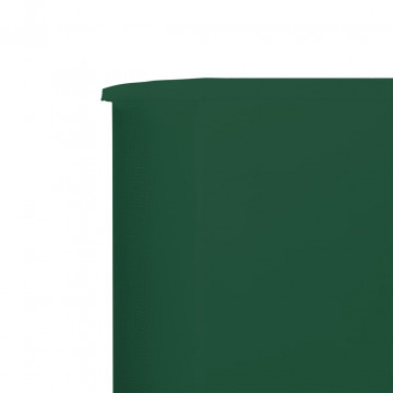 Paravan anti-vânt cu 9 panouri, verde, 1200x120 cm, textil - Img 4
