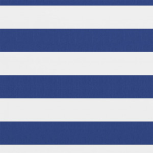 Paravan de balcon, alb/albastru, 120 x 400 cm, țesătură oxford - Img 2