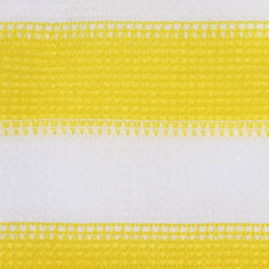 Paravan de balcon, galben și alb, 90x500 cm, HDPE - Img 2