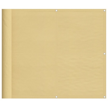 Paravan de balcon, nisipiu, 90x300 cm, 100% poliester oxford - Img 2
