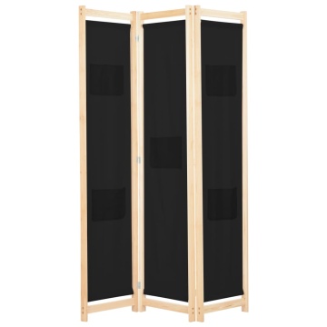Paravan de cameră cu 3 panouri, 120x170x4 cm, textil - Img 1