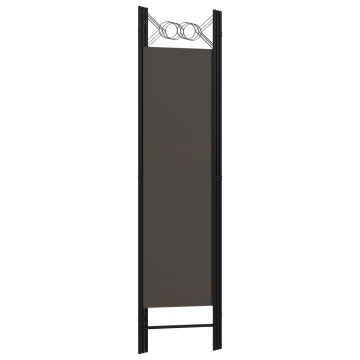 Paravan de cameră cu 3 panouri, antracit, 120 x 180 cm - Img 4