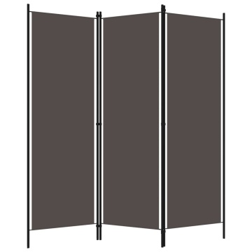 Paravan de cameră cu 3 panouri, antracit, 150 x 180 cm - Img 2