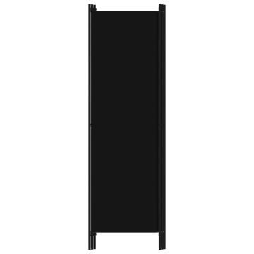 Paravan de cameră cu 3 panouri, negru, 150 x 180 cm - Img 4