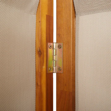 Paravan de cameră cu 3 panouri, taupe, 210x180 cm - Img 6