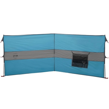 Paravan de camping, albastru, 344x120 cm, impermeabil - Img 5