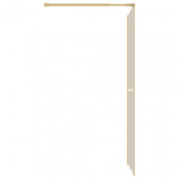Paravan de duș walk-in auriu, 90x195 cm sticlă ESG transparentă - Img 4