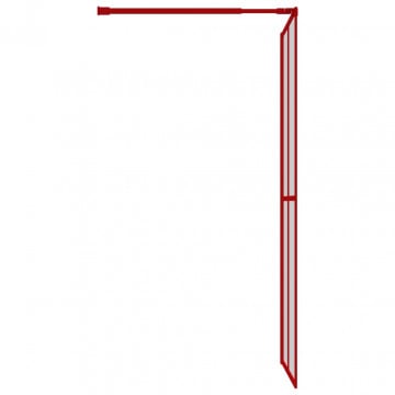 Paravan duș walk-in, roșu, 80x195 cm, sticlă ESG transparentă - Img 4