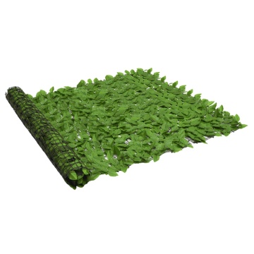 Paravan intimitate de balcon din frunze verde 300x150 cm - Img 1