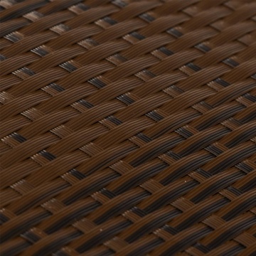 Paravan pentru balcon 10 buc. maro și negru 255x19 cm poliratan - Img 5