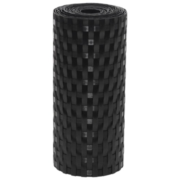 Paravane pentru balcon, 5 buc., negru, 255x19 cm, poliratan - Img 3