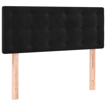 Pat box spring cu saltea, negru, 120x200 cm, catifea - Img 5