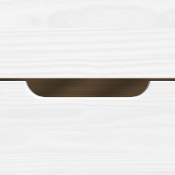 Pat de zi cu 3 sertare IRUN, alb, 90x200 cm, lemn masiv pin - Img 6