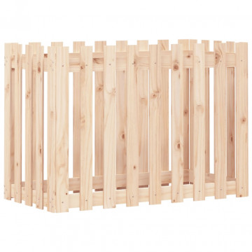 Pat înălțat grădină design gard 100x50x70 cm lemn impregnat pin - Img 4