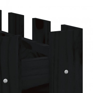 Pat înălțat grădină design gard 150x30x30 cm lemn de pin tratat - Img 6