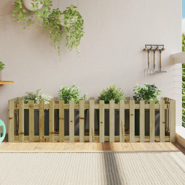 Pat înălțat grădină design gard 200x50x50 cm lemn impregnat pin - Img 1