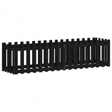 Pat înălțat grădină design gard 200x50x50 cm lemn impregnat pin - Img 2