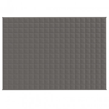 Pătură cu greutăți, gri, 138x200 cm, 6 kg, material textil - Img 3
