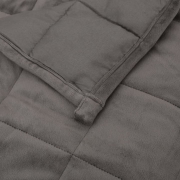 Pătură cu greutăți, gri, 200x225 cm, 13 kg, material textil - Img 6