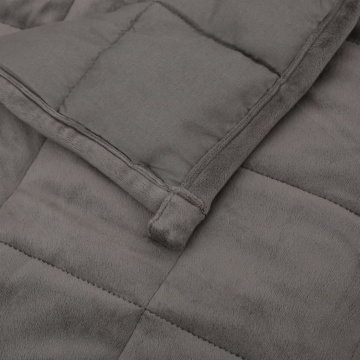 Pătură grea, gri, 122x183 cm, 9 kg, material textil - Img 8