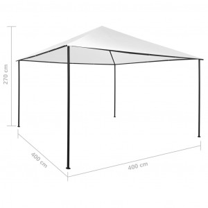 Pavilion, alb, 4 x 4 x 2,7 m, 180 g/m² - Img 7